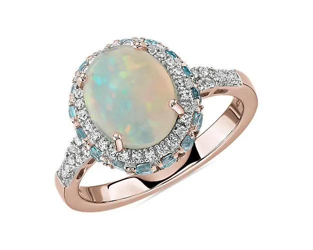 opal engagement rings 