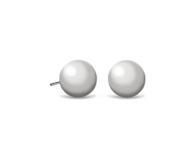 white gold earrings 